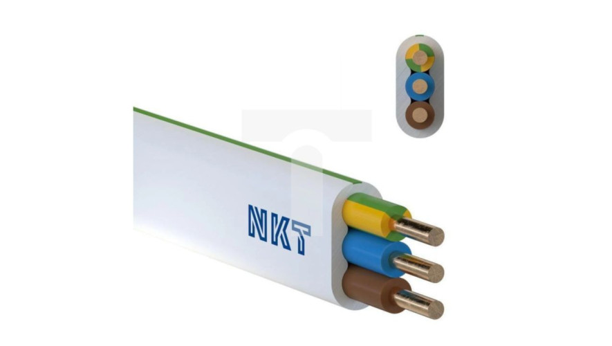 Przewód NKT instal PLUS YDYp 3x2,5 żo 450/750V /100m/